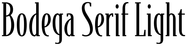 Bodega Serif Light Font
