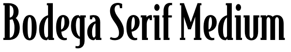 Bodega Serif Medium Font