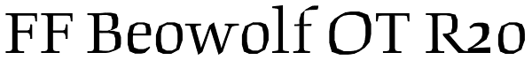 FF Beowolf OT R20 Font