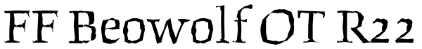 FF Beowolf OT R22 Font