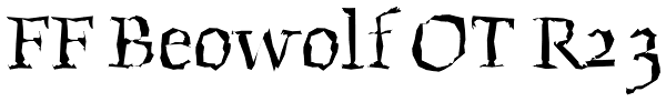 FF Beowolf OT R23 Font