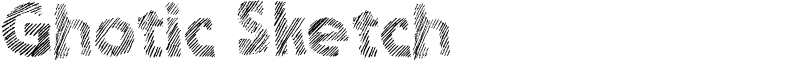 Ghotic Sketch Font