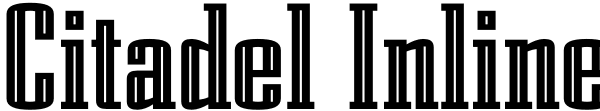 Citadel Inline Font