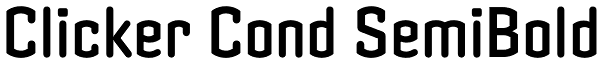 Clicker Cond SemiBold Font