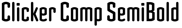 Clicker Comp SemiBold Font