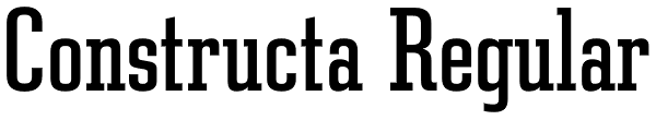 Constructa Regular Font