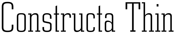 Constructa Thin Font