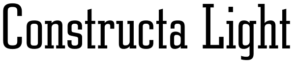 Constructa Light Font