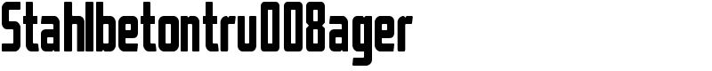 Stahlbetontru008ager Font