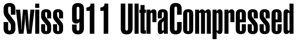 Swiss 911 UltraCompressed Font