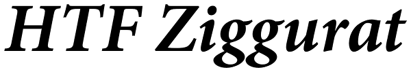 HTF Ziggurat Font