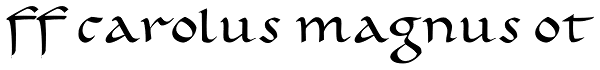 FF Carolus Magnus OT Font