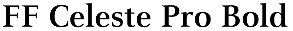 FF Celeste Pro Bold Font