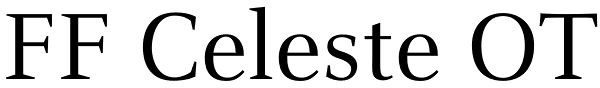 FF Celeste OT Font