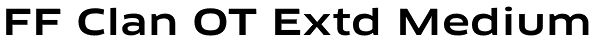 FF Clan OT Extd Medium Font