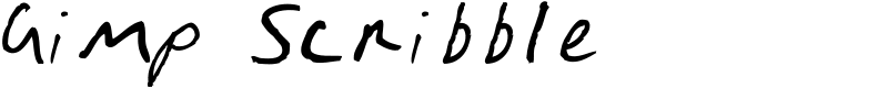 Gimp Scribble Font