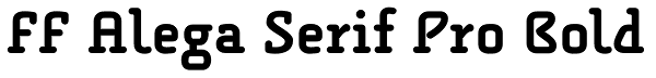FF Alega Serif Pro Bold Font