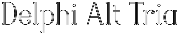 Delphi Alt Tria Font