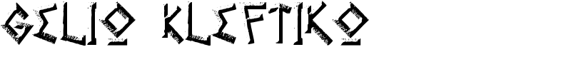 Gelio Kleftiko Font