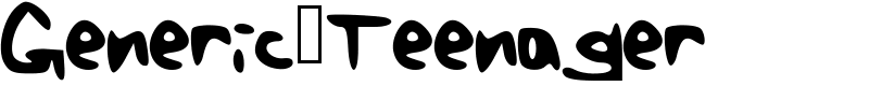 Generic_Teenager Font