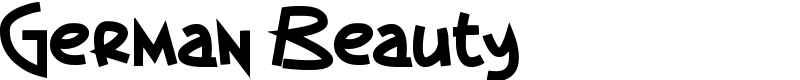 German Beauty Font