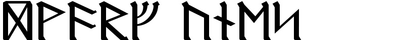 Dwarf Runes Font