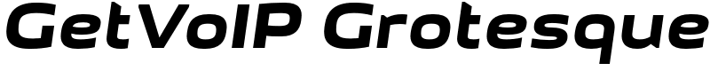 GetVoIP Grotesque Font