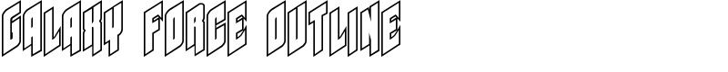 Galaxy Force Outline Font