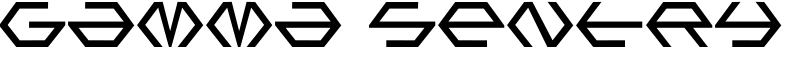 Gamma Sentry Font