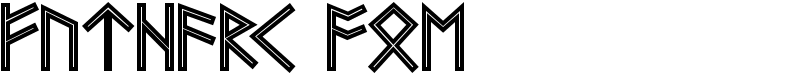 Futhark AOE Font