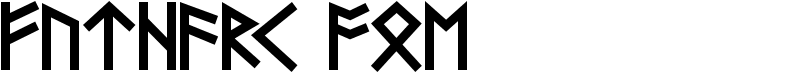 Futhark AOE Font