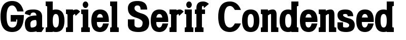 Gabriel Serif Condensed Font