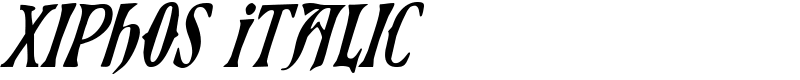 Xiphos Italic Font