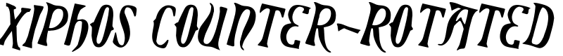 Xiphos Counter-Rotated Font