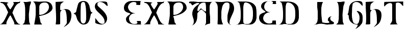 Xiphos Expanded Light Font