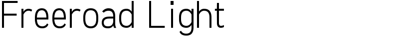 Freeroad Light Font