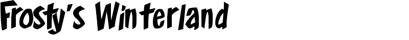 Frosty's Winterland Font