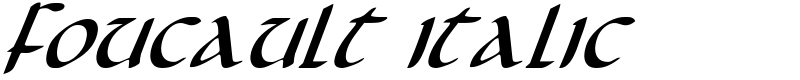 Foucault Italic Font