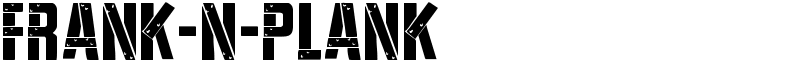 Frank-n-Plank Font