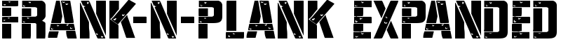 Frank-n-Plank Expanded Font