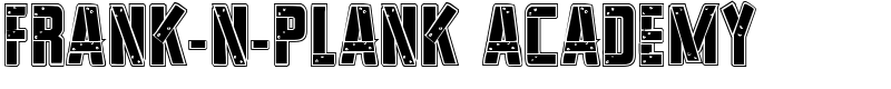 Frank-n-Plank Academy Font