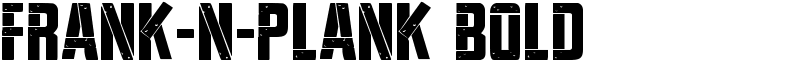 Frank-n-Plank Bold Font