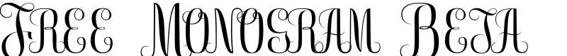 Free Monogram Beta Font