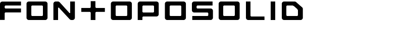 FontopoSOLID Font