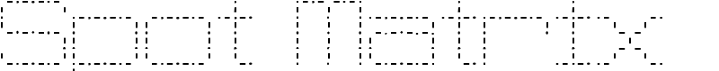 Spot Matrix Font