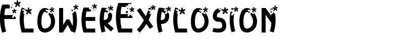 FlowerExplosion Font