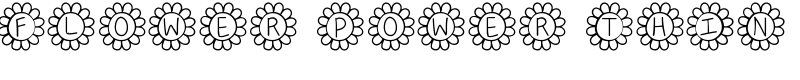 Flower Power Thin Font