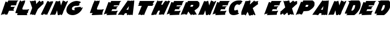 Flying Leatherneck Expanded Font