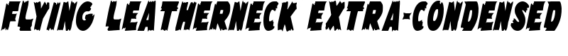 Flying Leatherneck Extra-condensed Font