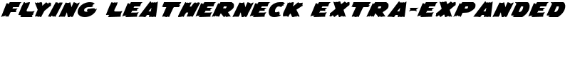 Flying Leatherneck Extra-expanded Font